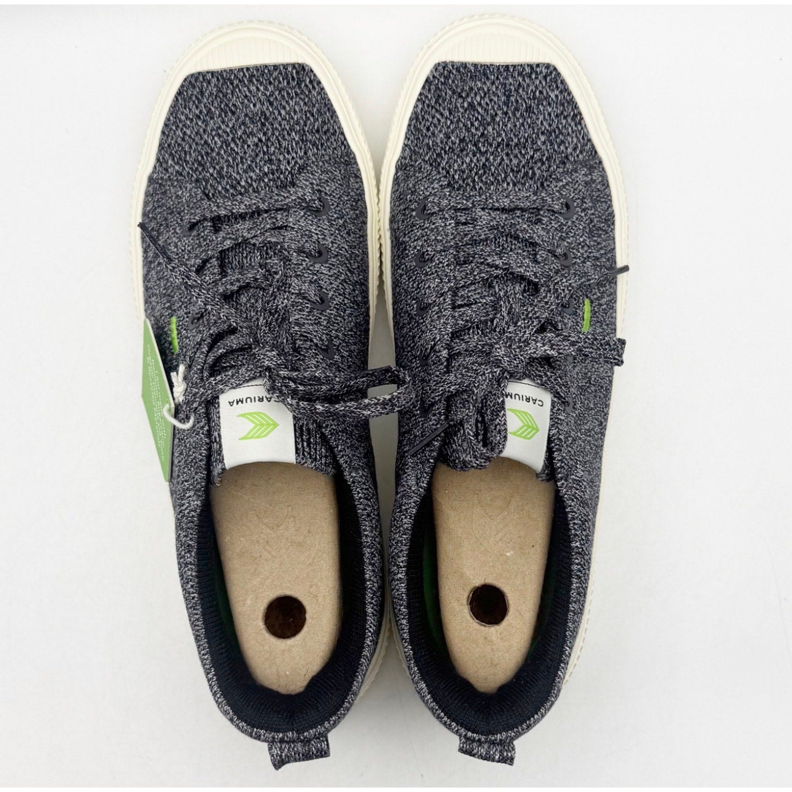 Cariuma Womens IBI Low Sneakers Size 6.5 Stone Grey Bamboo Knit Casual NIB