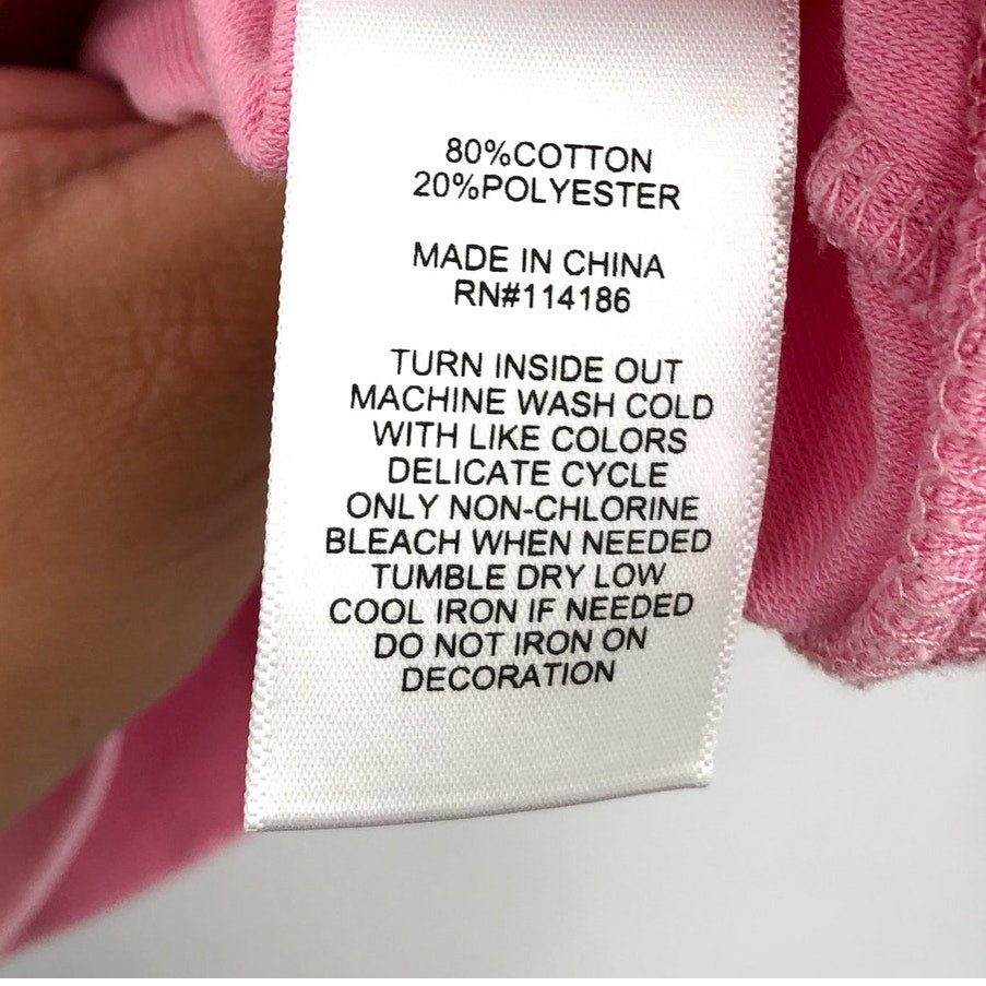 JUICY COUTURE Women's Big Bling Towel Terry Zip Hoodie Small Hot Hot Pink NWT