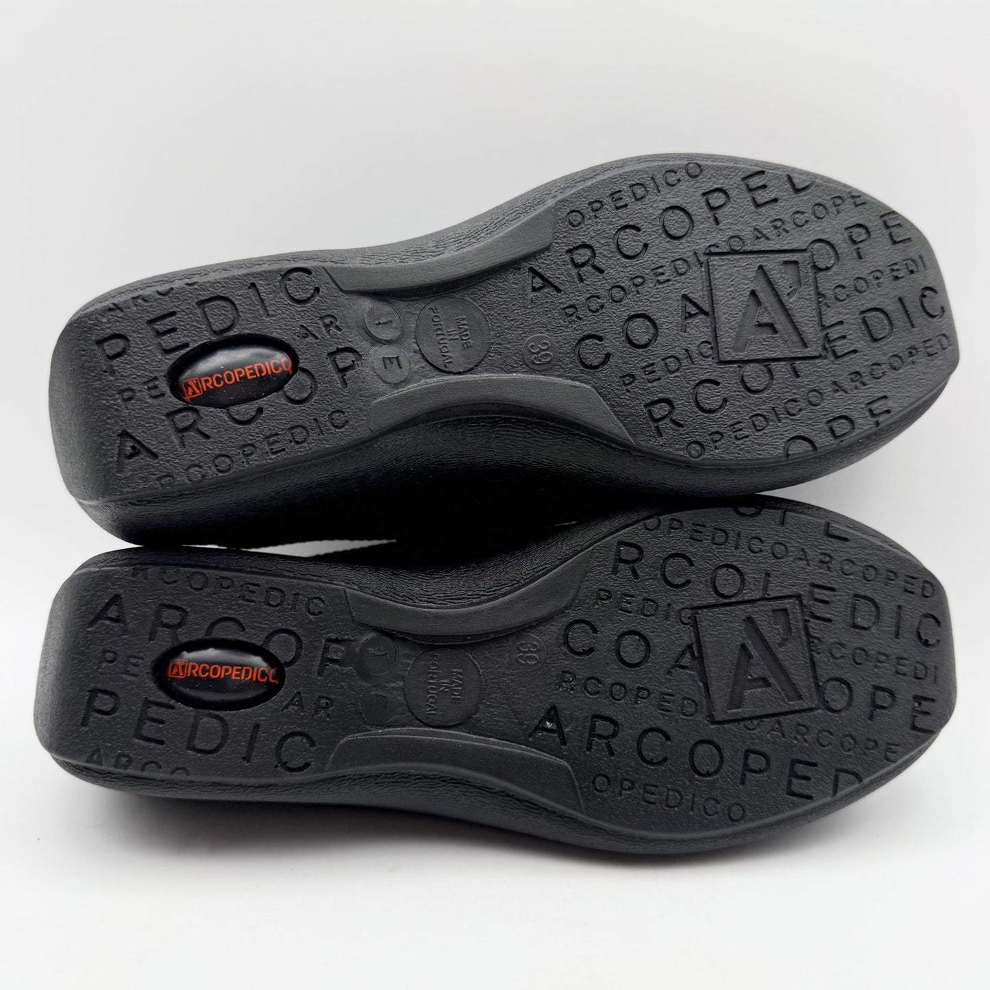 Arcopedico Womens Net 3 Oxford Sneakers EU 39 US 8-8.5 Black Knit NWOB