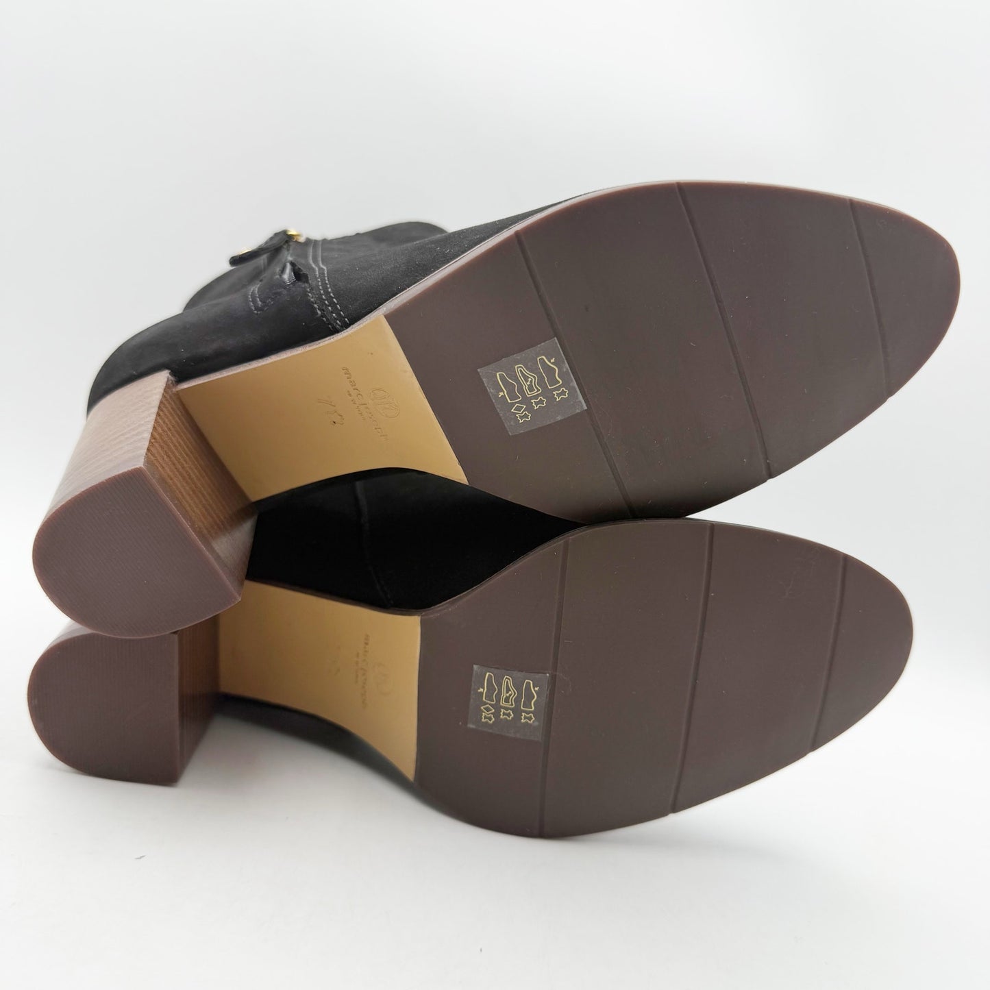 Marc Joseph New York Womens Grand Central Ankle Bootie US 7 M Black Nubuck NWOB