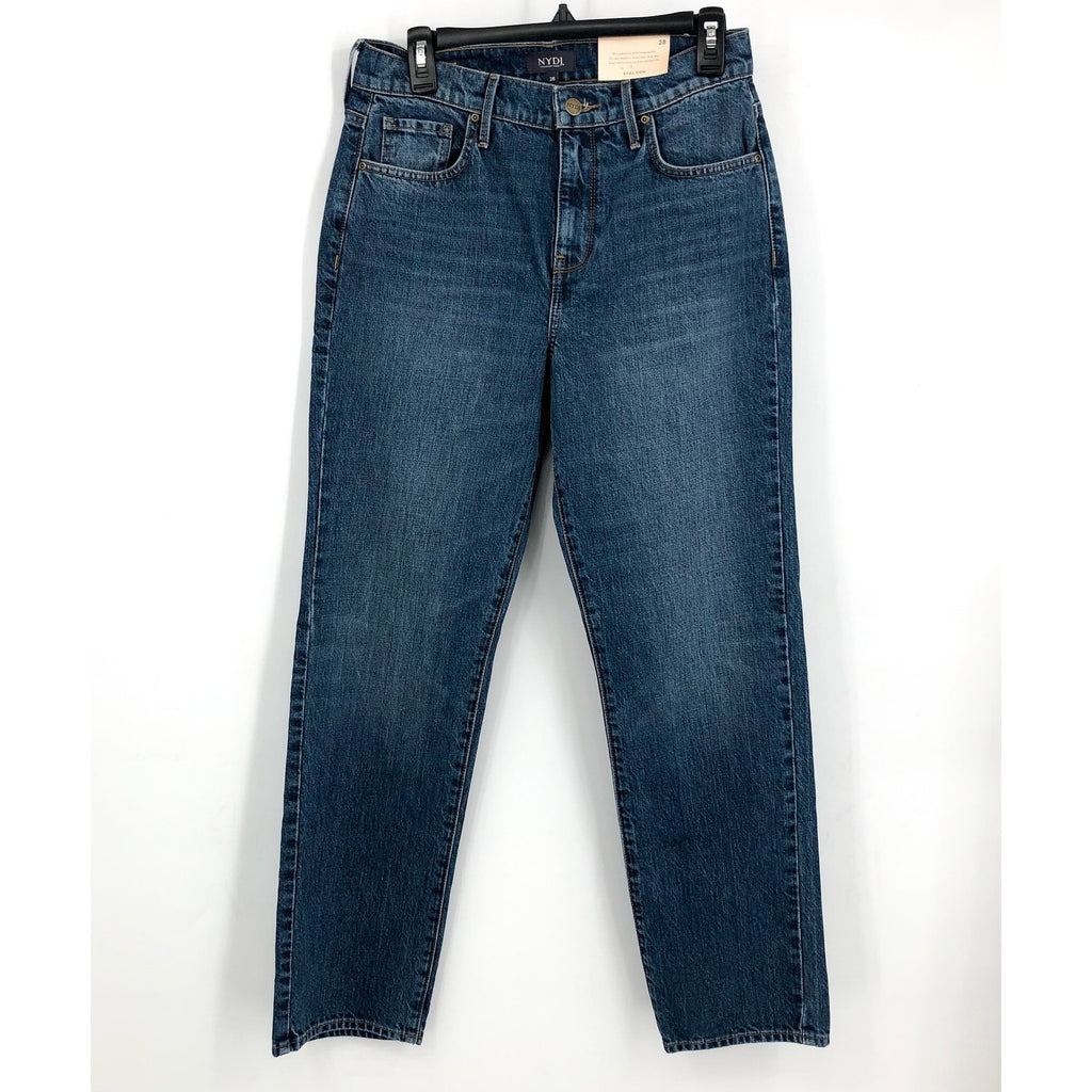 NYDJ Womens Brooke Loose Straight Jeans Size 28 US 6 Blue Sawyer High-Rise NWT
