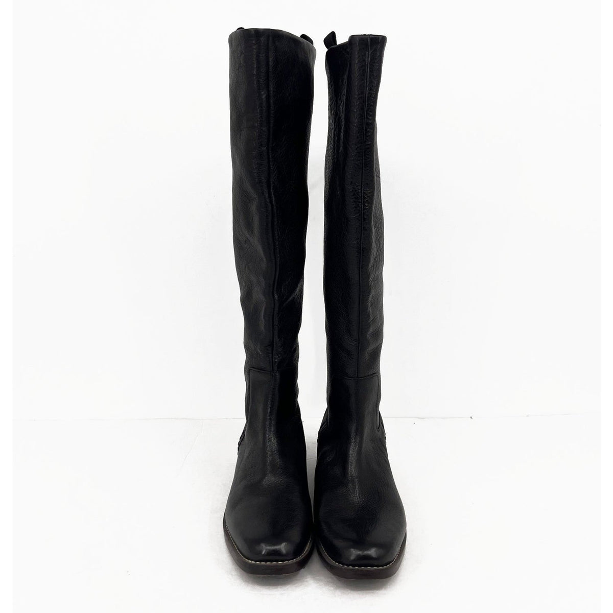Franco Sarto Womens Meyer Knee High Riding Boots Size 8.5 EU 38.5 Black NWOB