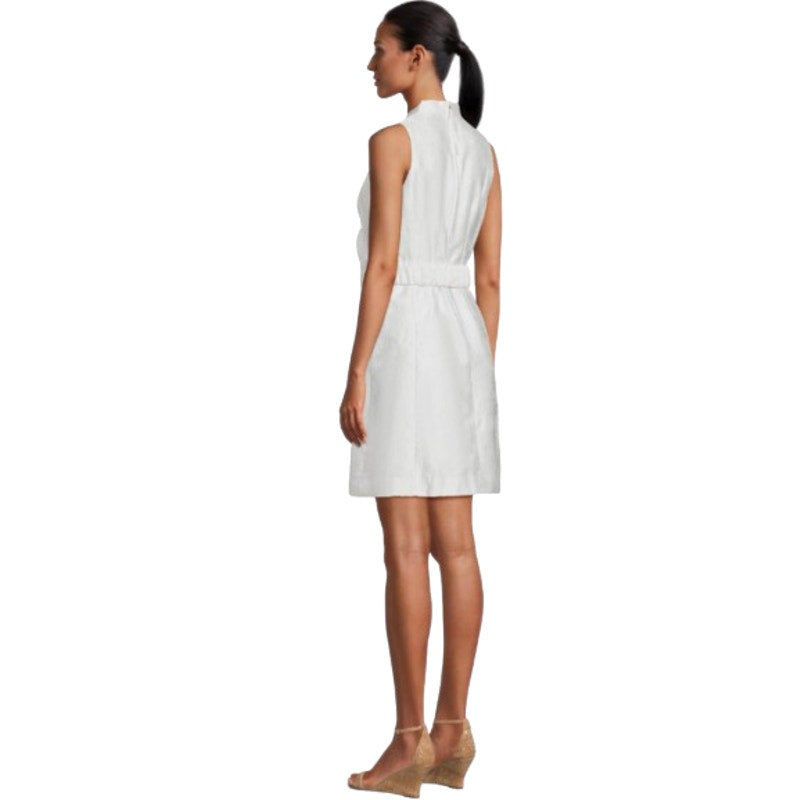 LILLY PULITZER Womens Tazie Fit & Flare Dress Size 8 Resort White Jacquard NWT