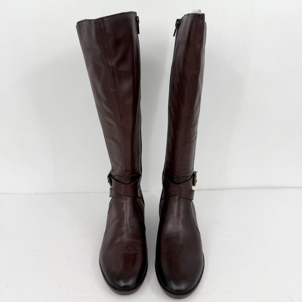 Naturalizer Womens Rena Knee High Boots US 6.5 M EU 36.5 Brown Leather NIB