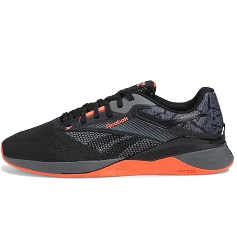 Reebok Mens Nano X4 Training Sneakers US 14 EU 48.5 Black Orange Athletic NWOB