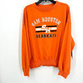COLOSSEUM Womens Sam Houston State Bearkats Crew Sweatshirt Small Orange NWT