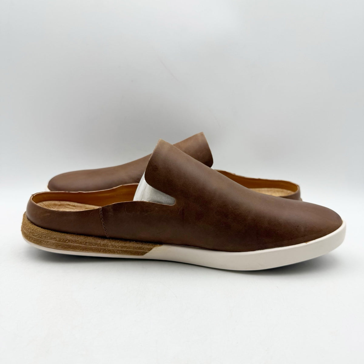 Kork-Ease Womens Phoebe Mules Size 9.5 M Brown Leather Waterproof NWOB