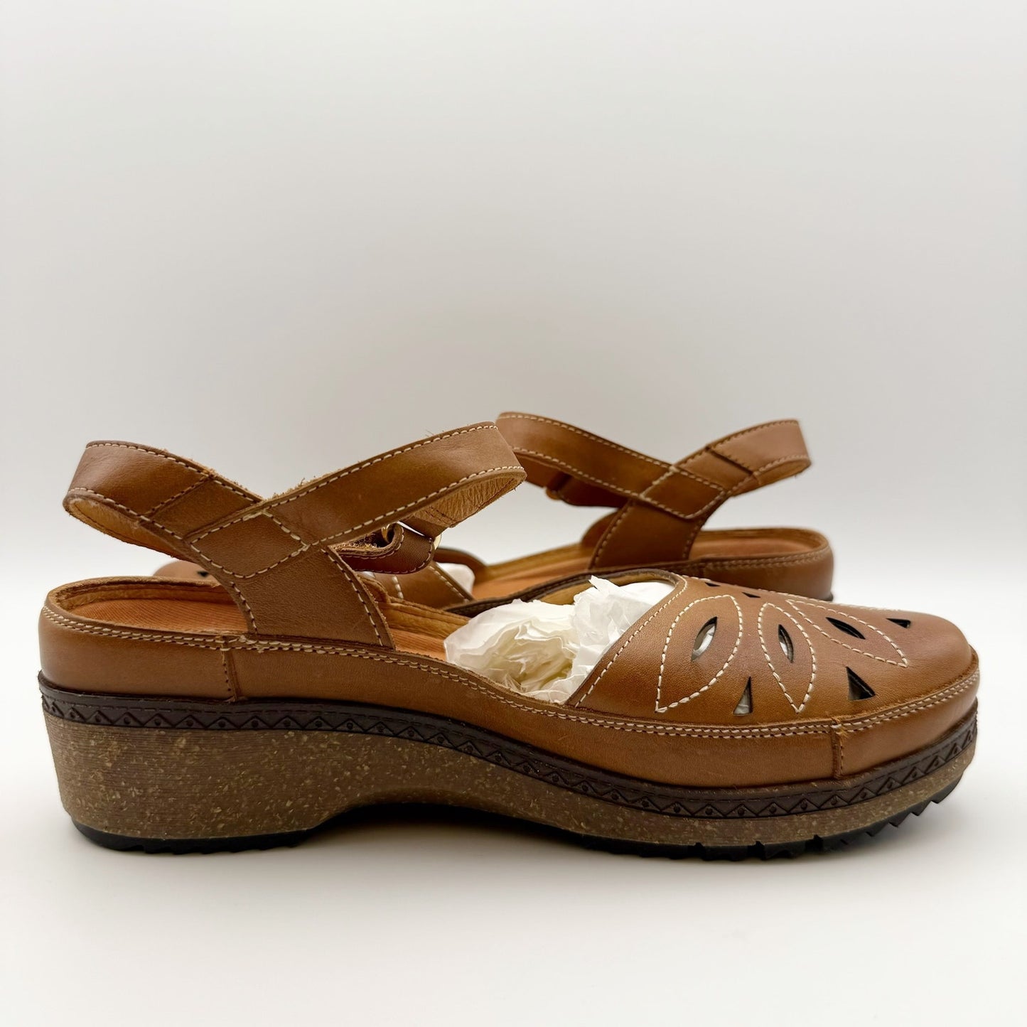 PIKOLINOS Womens Granada W0W-1985 Sandals EU 37 US 6.5-7 Brown Leather NIB