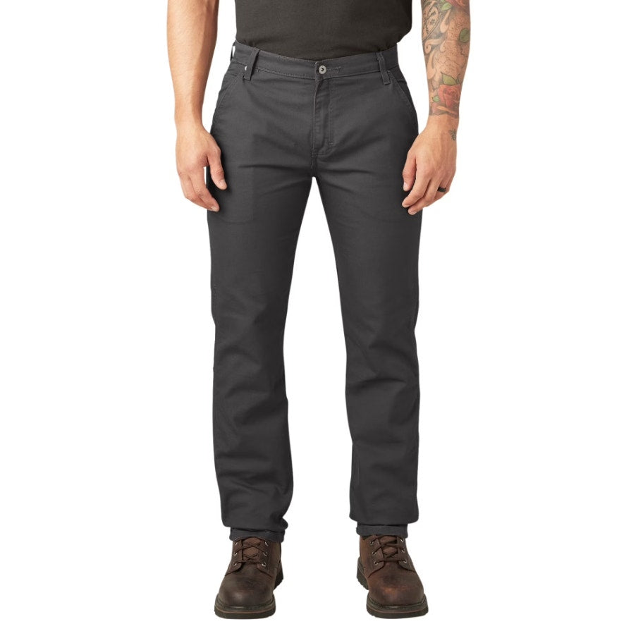 DICKIES Men's Duck Carpenter Pants 42x30 Gray Slate Regular Fit Stretch NWT