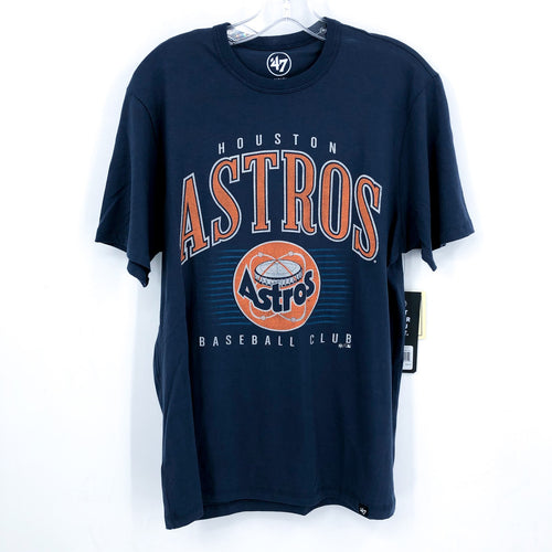 47 BRAND Men's Houston Astros Baseball Club Franklin Tee Small Atlas Blue NWT