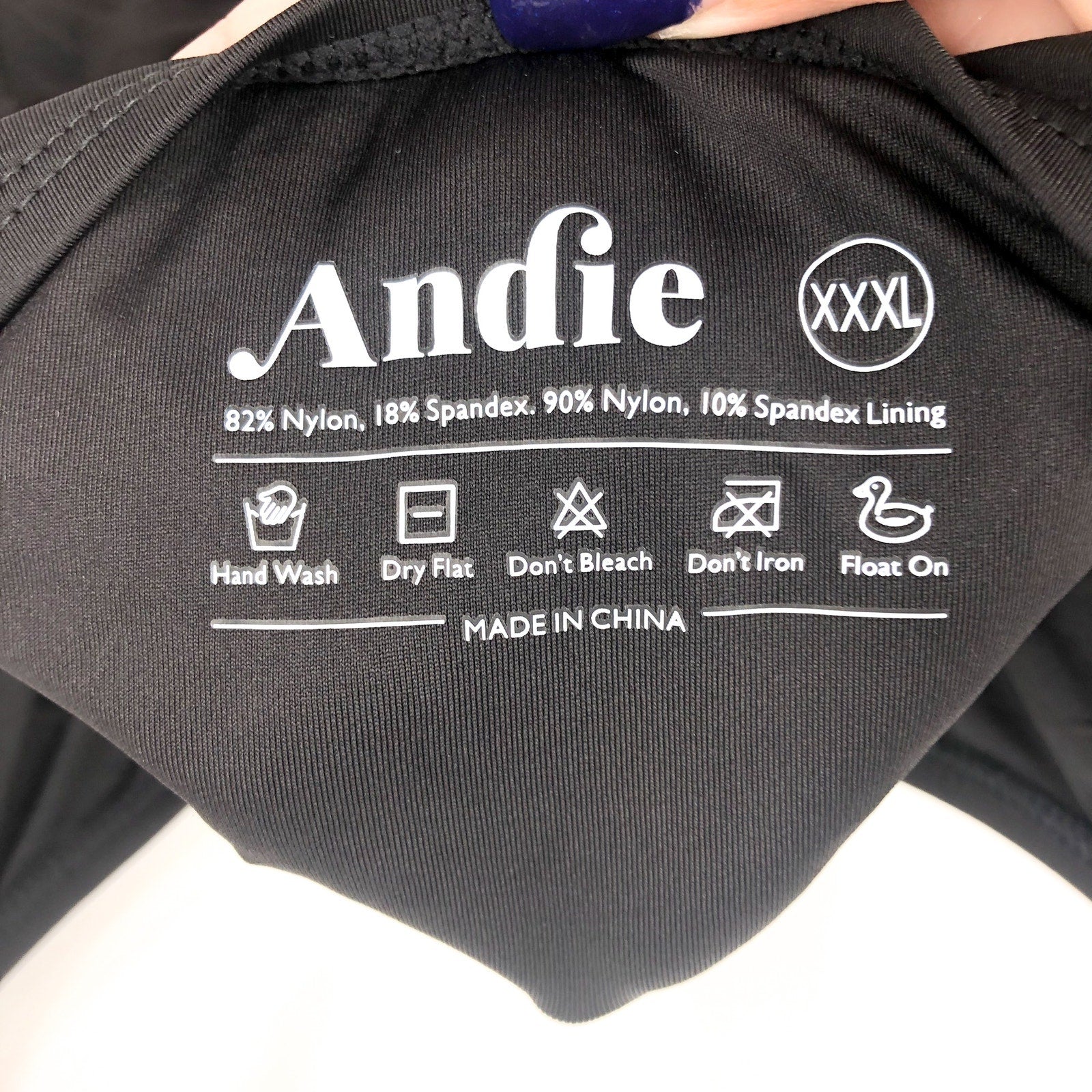 ANDIE SWIM Amalfi Classic One Piece Swimsuit 3XL US 20 Black