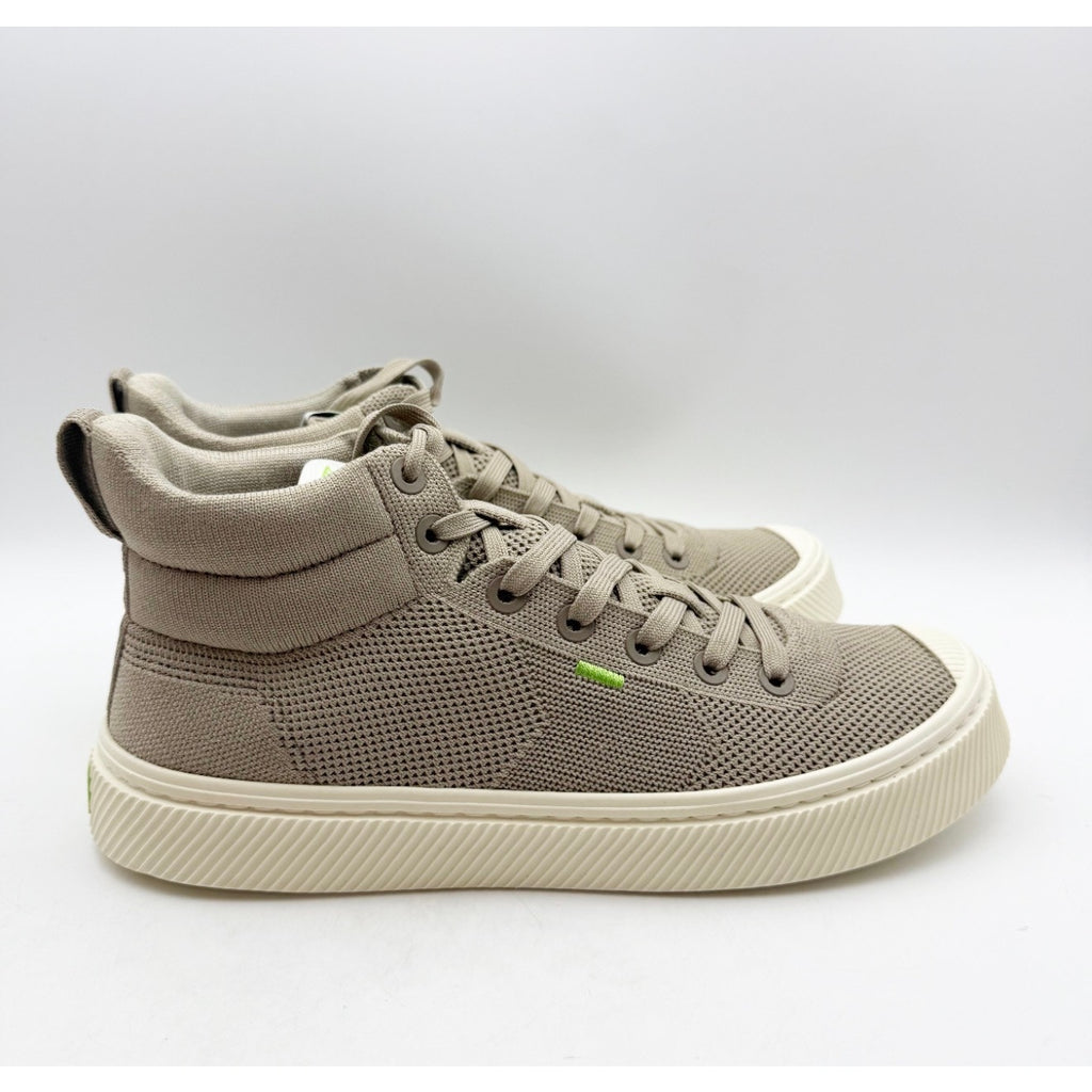 Cariuma IBI High Top Knit Sneaker Mens 8 Womens 9.5 Sand Tan Bamboo NIB