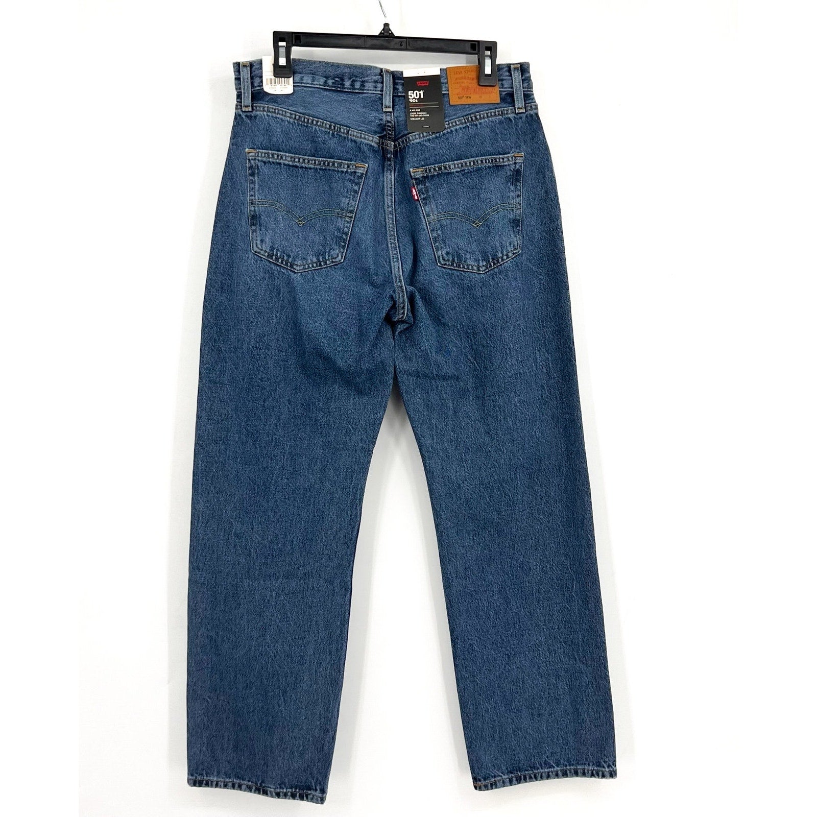 LEVI'S Womens 501 90s Straight Jean 30x30 10 Not My News Channel A19590033 NWT