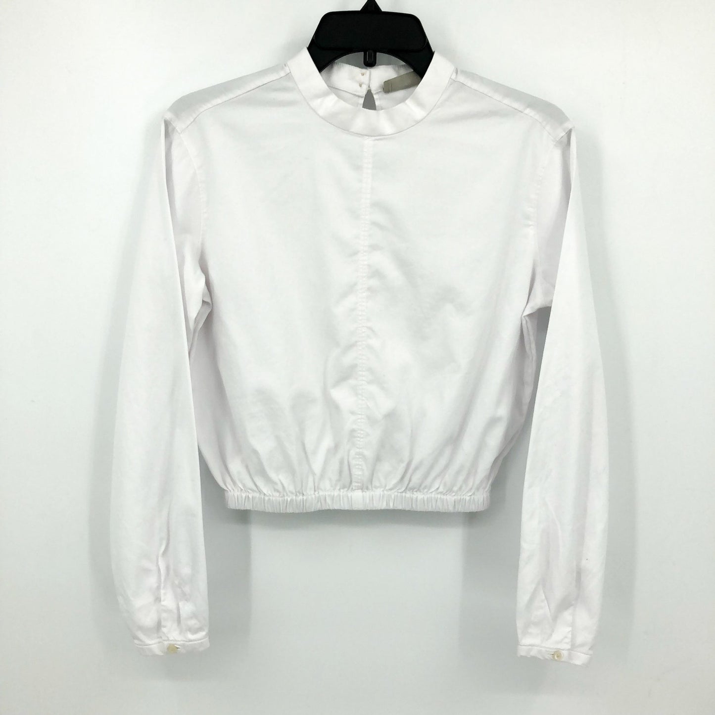 EVERLANE Women's The Mockneck Bubble Top White XXS