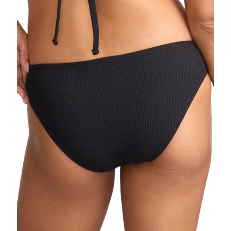 SUNSETS X Pacifica Women's Penny Hipster Bikini Bottom Large Black Rib NWT