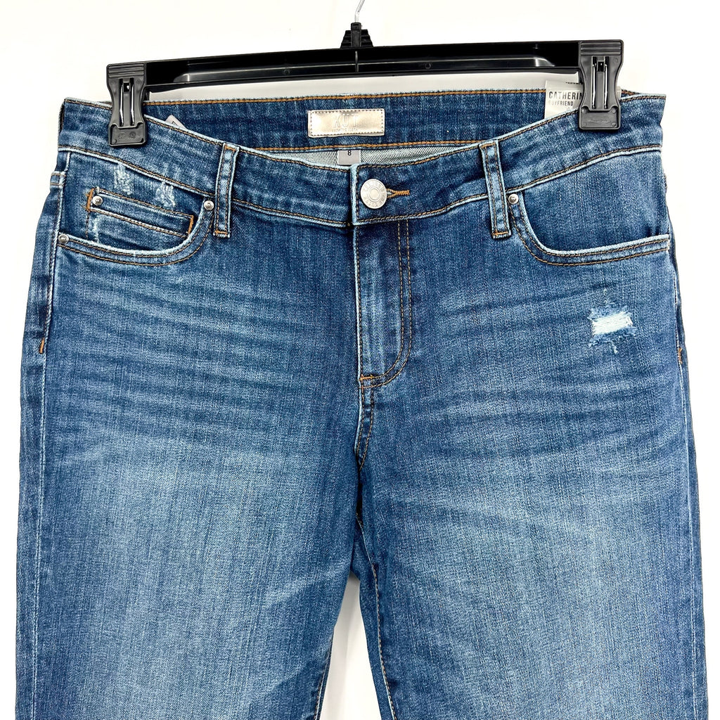 Kut from the Kloth Womens Catherine Boyfriend Jeans Size 8 Blue Medium Wash NWT