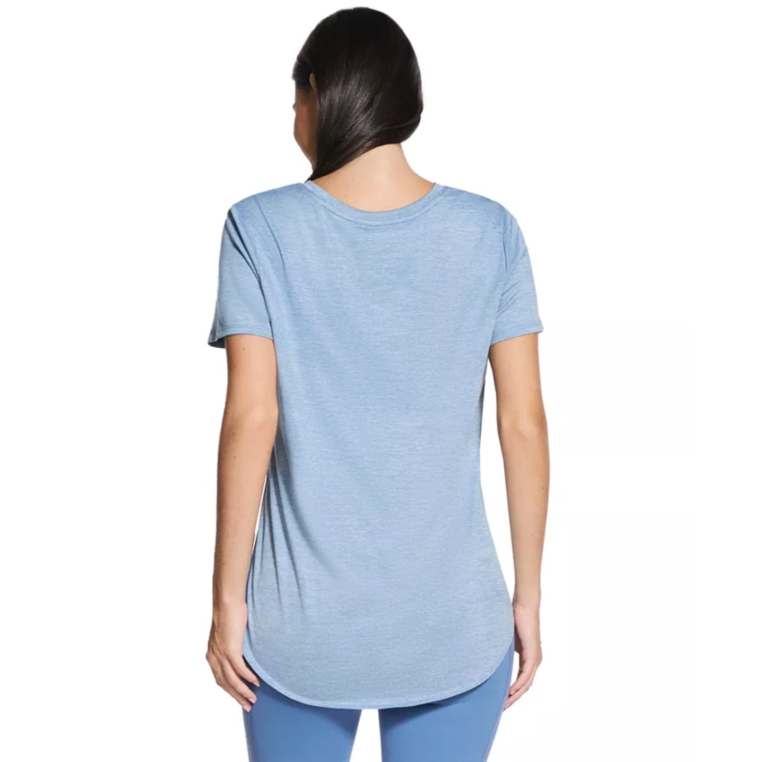 SKECHERS Women's GO DRI Swift Tunic Tee XS Light Blue Short Sleeve NWT