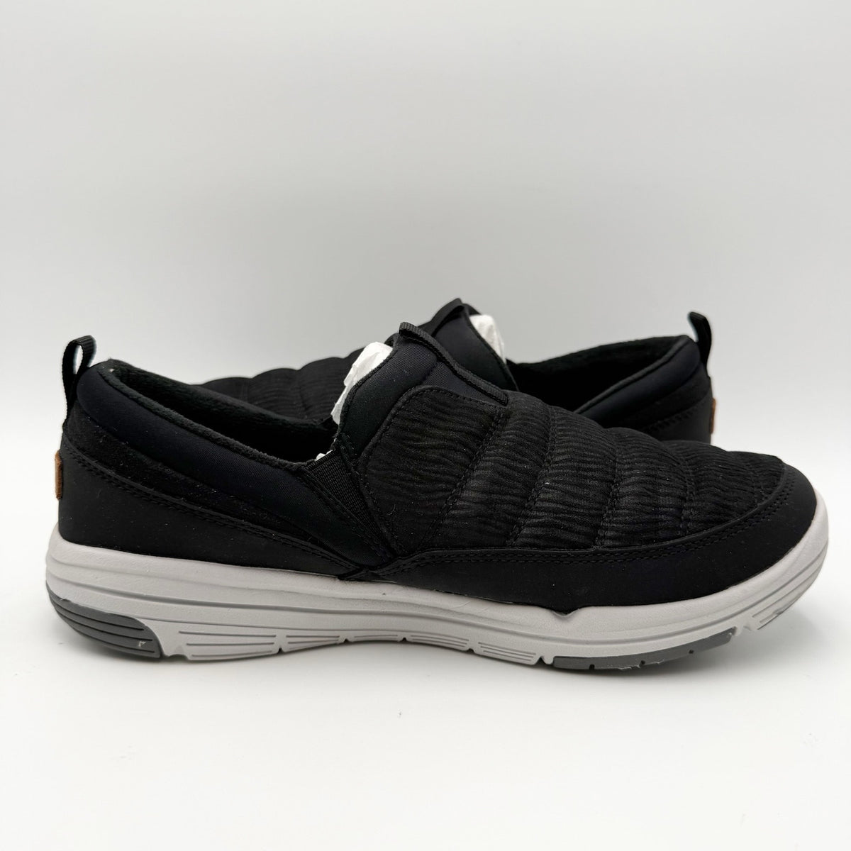 Ryka Womens Adel Sneakers Size 9 Wide Black Slip On Water Resistant NIB