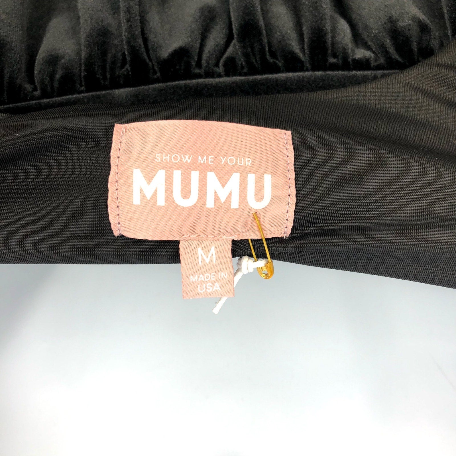 SHOW ME YOUR MUMU Women's Ricci Skort Dress Medium Black Velvet Bows NWT