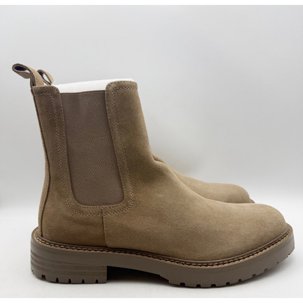 Saint Morta Men's Chunky Chelsea Boots Size 11 EU 45 Mocha Brown Suede NIB