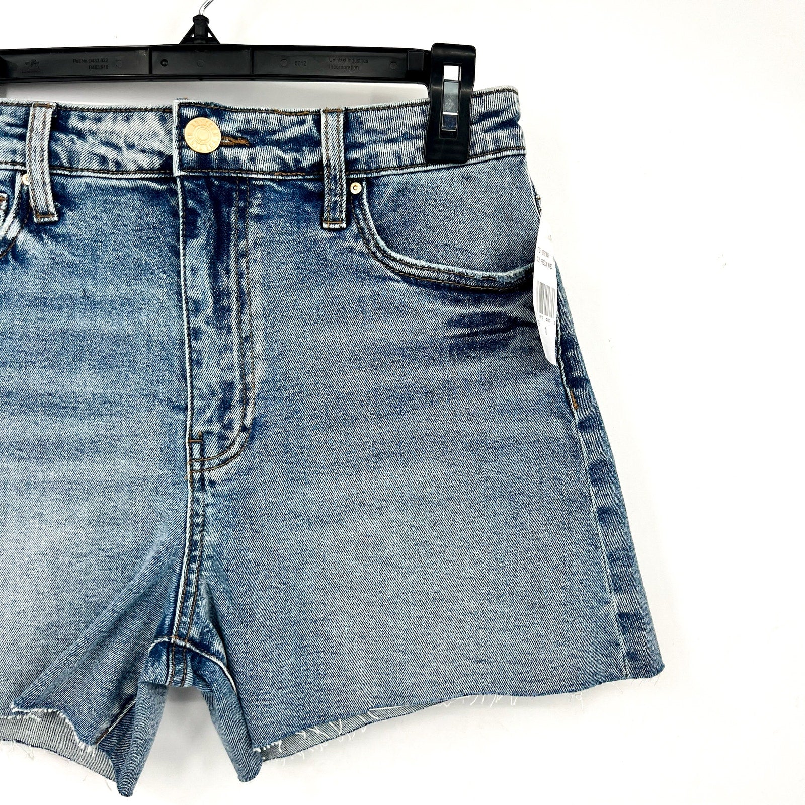 KUT FROM THE KLOTH Taylor Denim Shorts Size 0 Freedom Blue High Waist CutOff NWT
