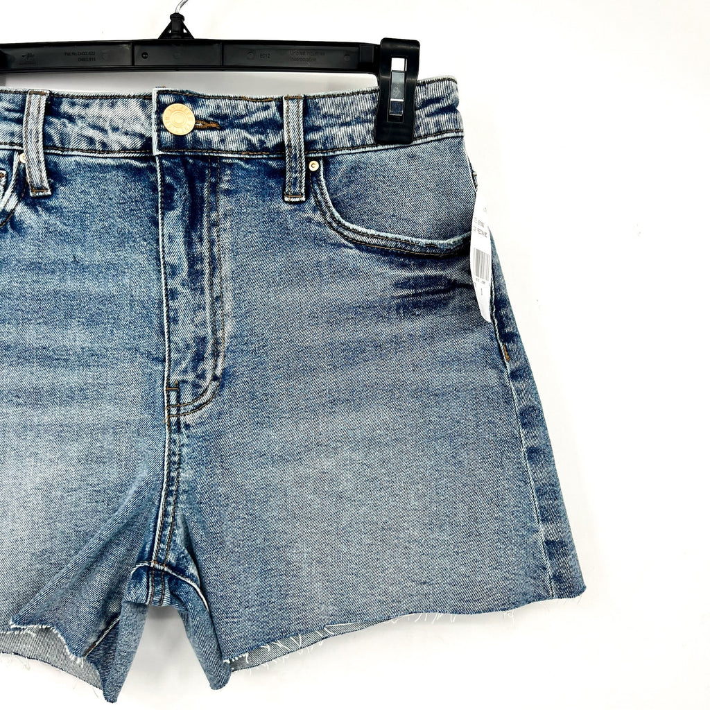 KUT FROM THE KLOTH Taylor Denim Shorts Size 0 Freedom Blue High Waist CutOff NWT
