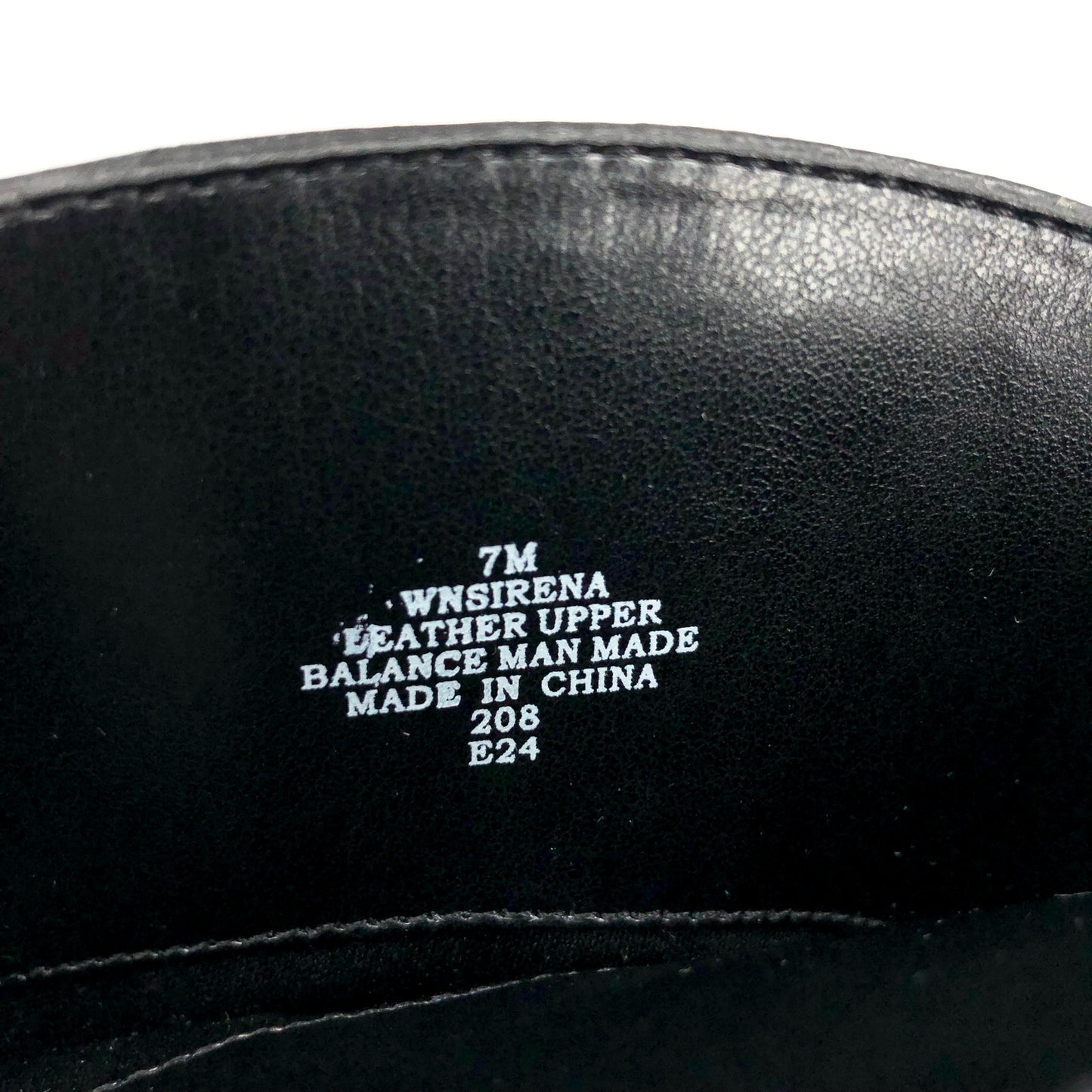 NINE WEST Women's Sirena Knee High Boots Size 7M Black Leather Pointed Toe