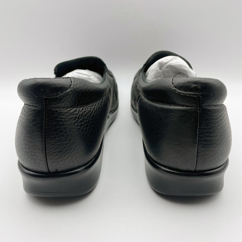 SAS Womens Twin Slip On Walking Shoes US 9.5 M EU 40-41 Black Leather NIB
