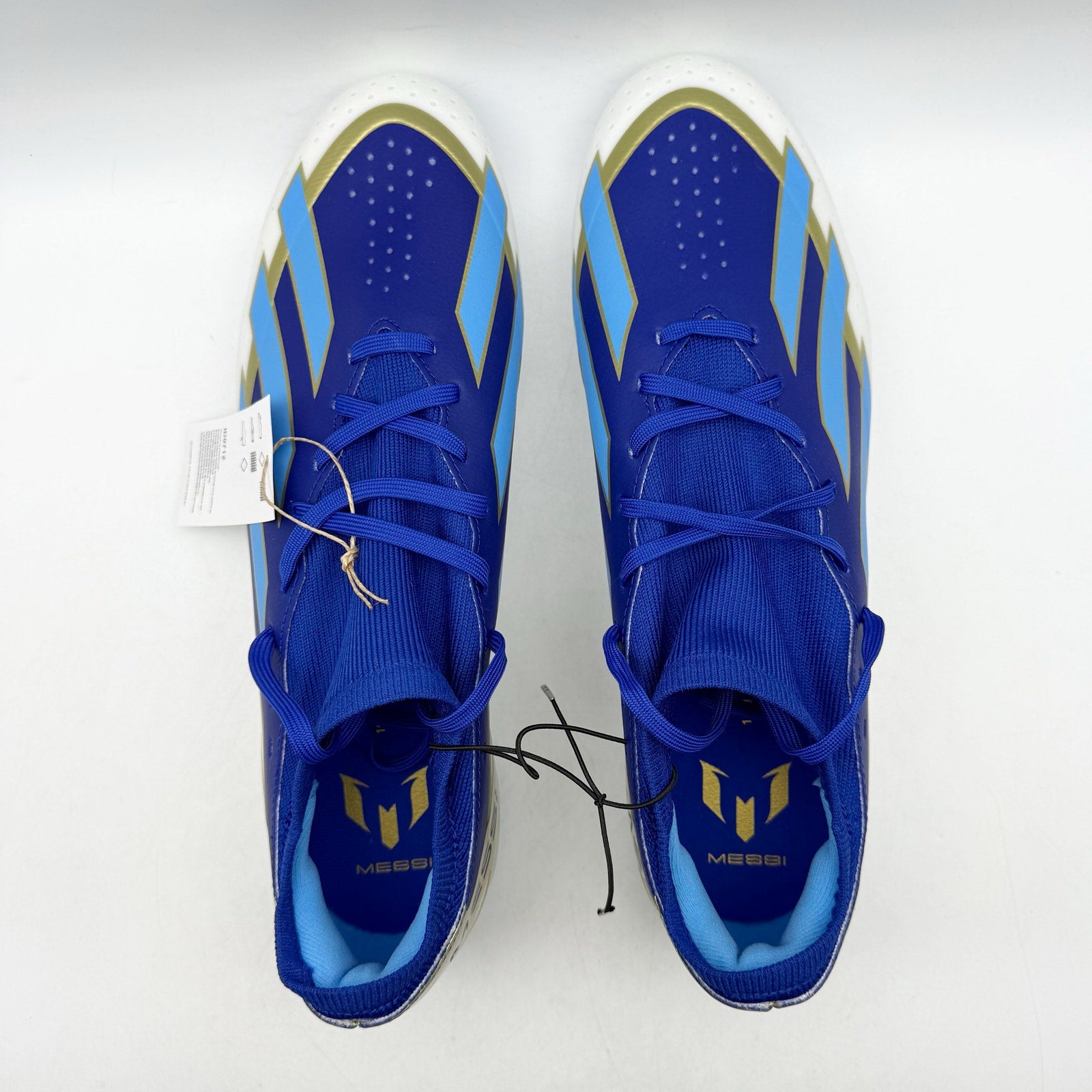 Adidas Men X Crazyfast League FG Messi Soccer Cleats US 11 Blue Gold NWOB