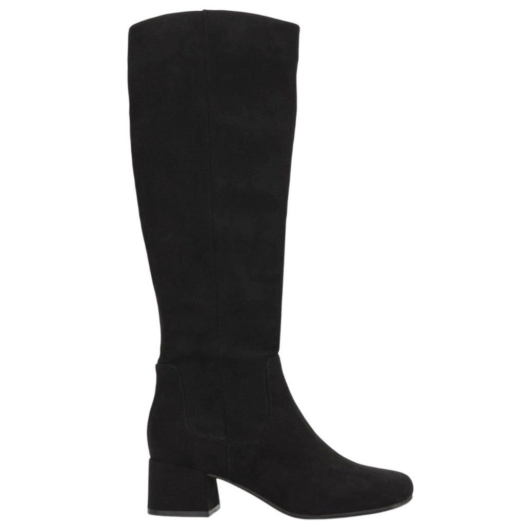 Kenneth Cole Reaction Womens Road Tall Boots Size 8 EU 39 Black Faux Suede NWOB