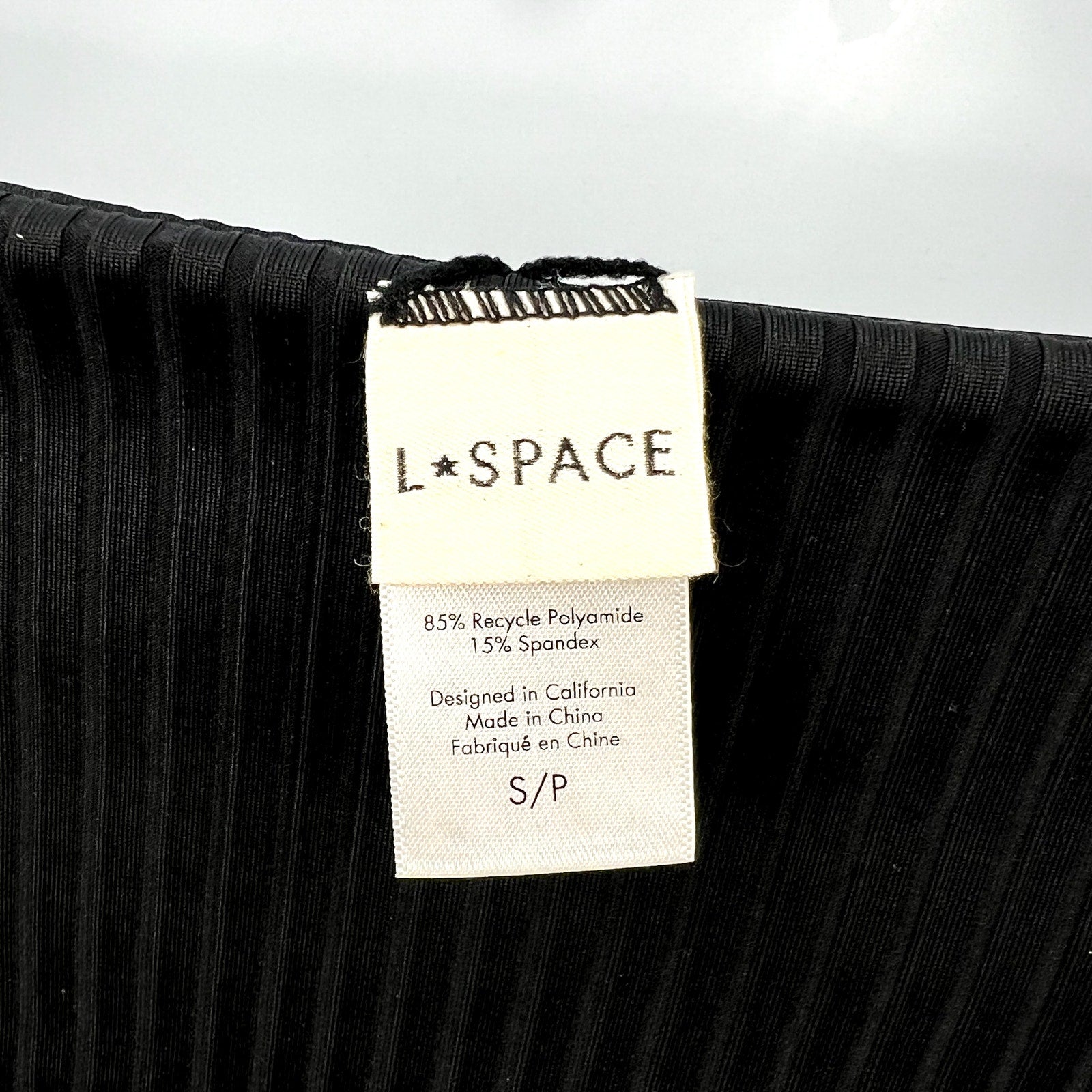 L*SPACE Women's Savannah Classic High Waist Bikini Bottoms Small Black NWOT