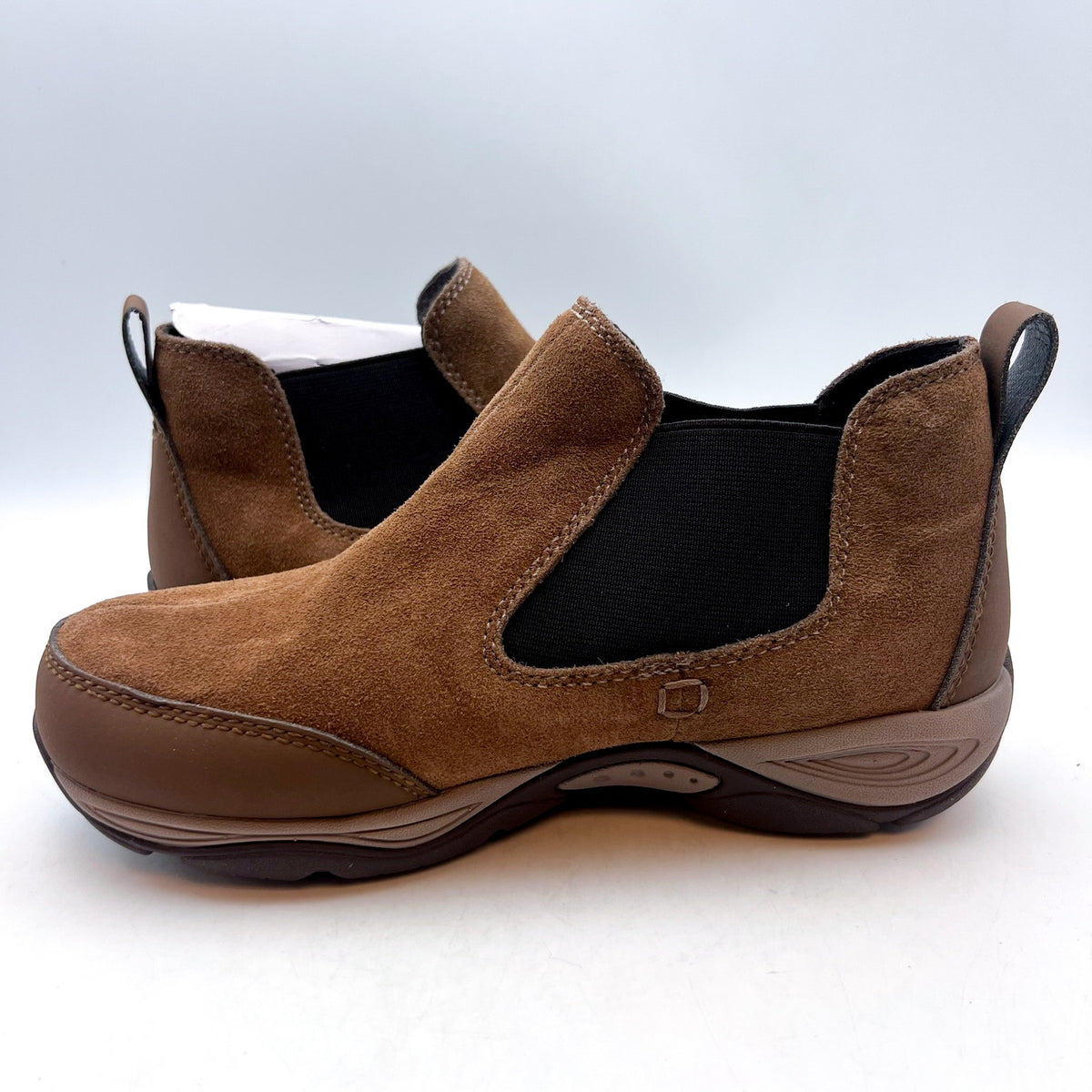 EASY SPIRIT Women's Exceed Ankle Chelsea Boots 6M Dark Brown Padded Insole NWOB