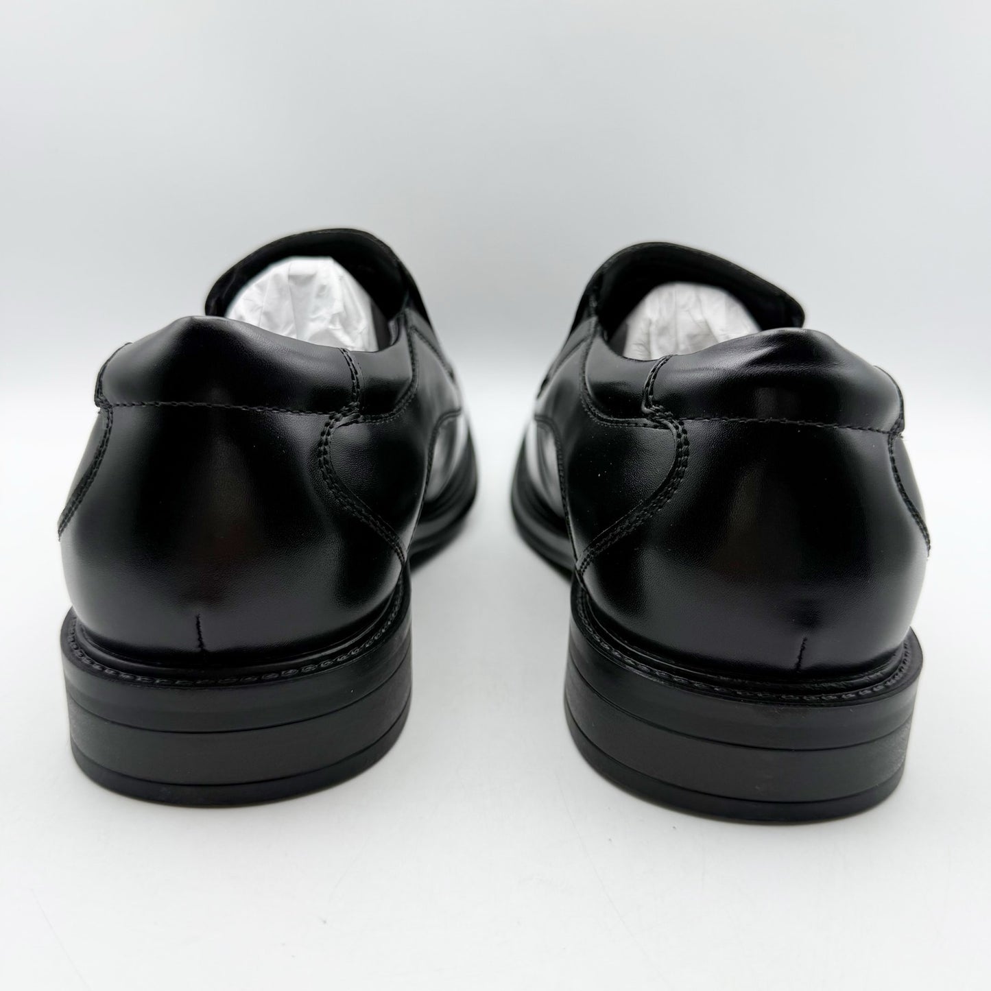 Dockers Mens Lawton Loafers US 11.5 Wide EU 45 Black Leather Slip On NIB