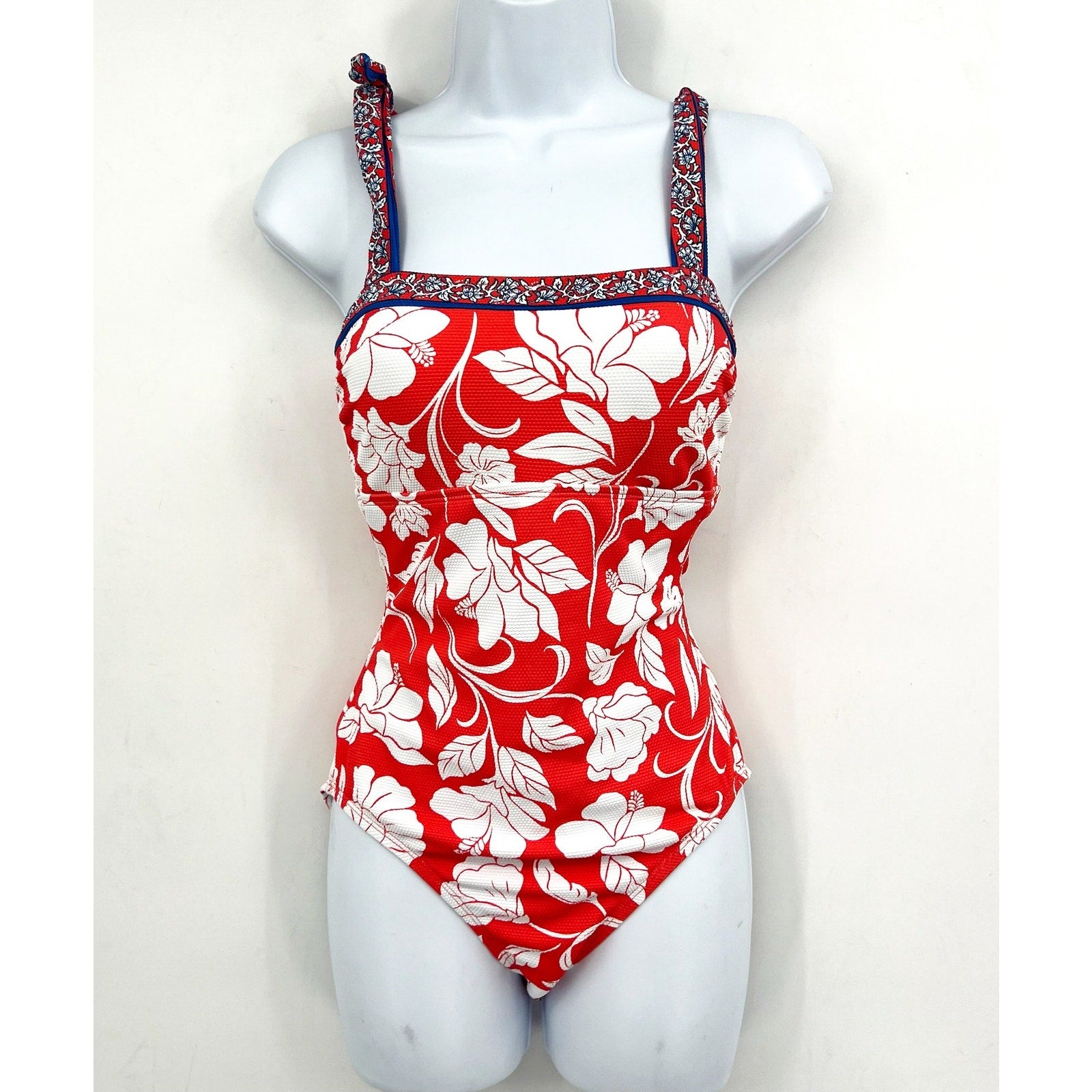 TOMMY BAHAMA Island Cays Fiori One Piece Swimsuit Size 6 Pink White Floral NWT