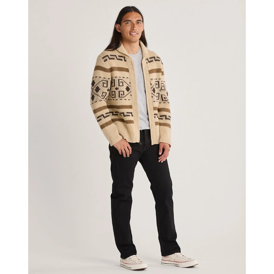 PENDLETON The Original Westerley Sweater XXL Tan Brown Full Zip Cardigan NWOT