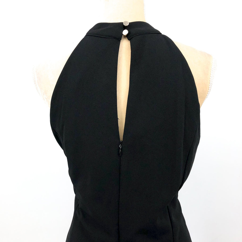 JULIA JORDAN Women's Twist Halter Sheath Dress Size 14 Black Sleeveless NWT