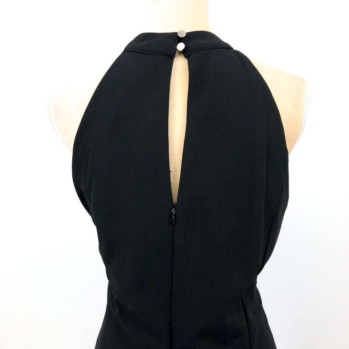 JULIA JORDAN Women's Twist Halter Sheath Dress Size 14 Black Sleeveless NWT