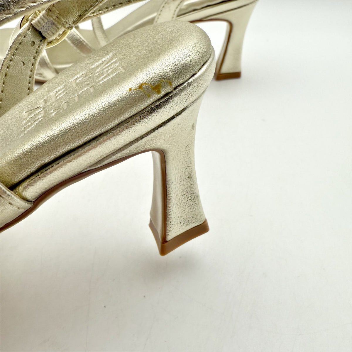 Naturalizer Womens Galaxy Heeled Sandals Size 6 M EU 36 Gold Champagne NIB