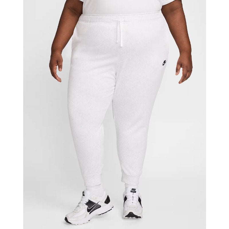 NIKE Womens Club Fleece Mid Rise Joggers US 1X Light Grey Sweatpants NWT