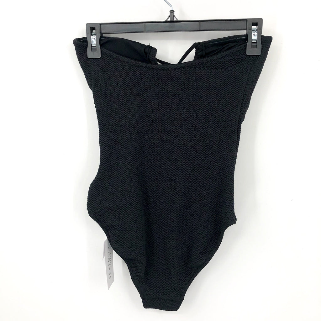 SEAFOLLY Womens Sea Dive Halter Bandeau One Piece Swimsuit US 6 Black NWT