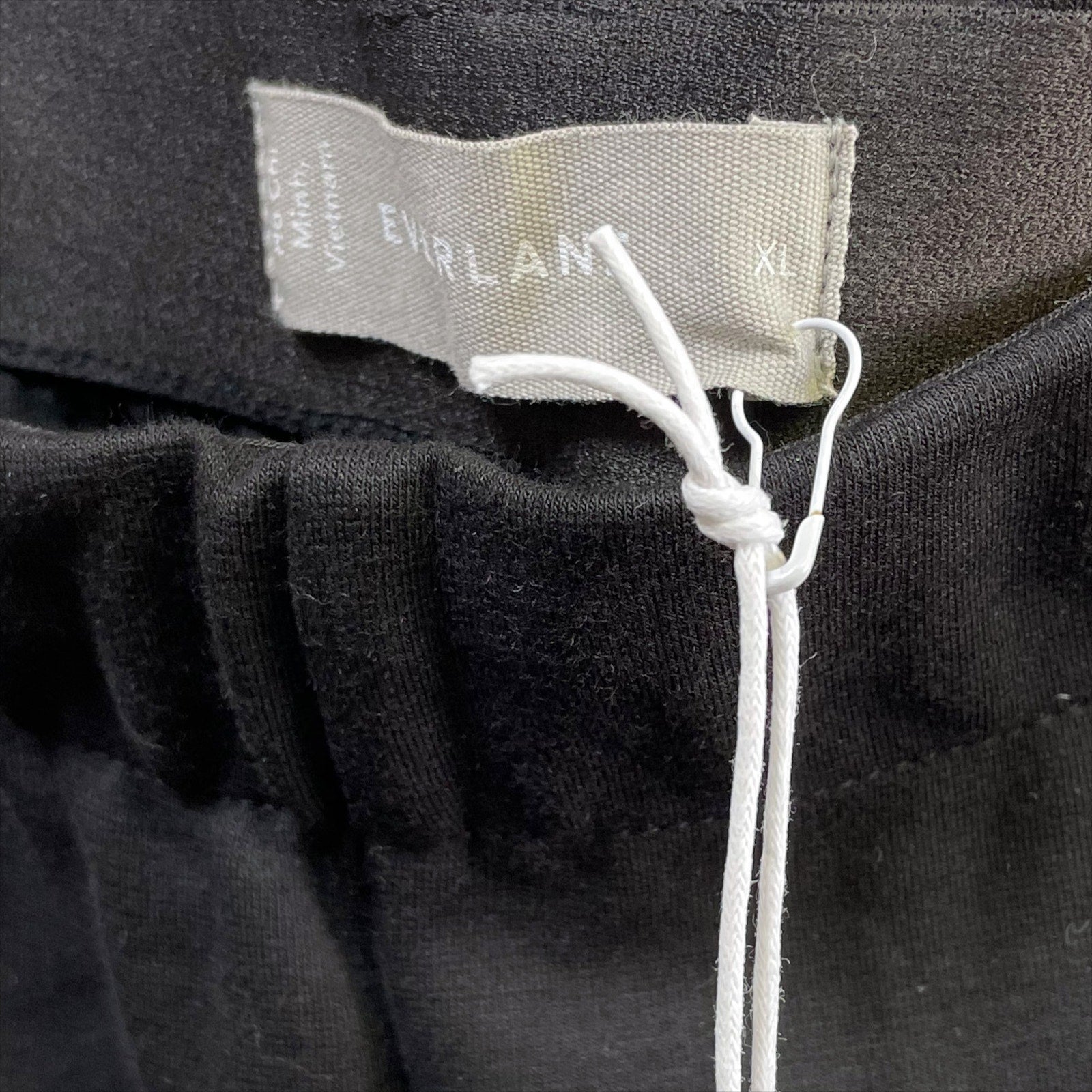 Everlane Womens The Dream Pants XL Black Stretch Knit Pull-On Taper Ankle NWT