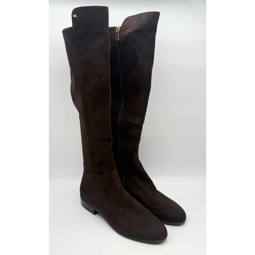 Michael Kors Womens Bromley Stretch Over-The-Knee Boot Size 11 Brown NWOB