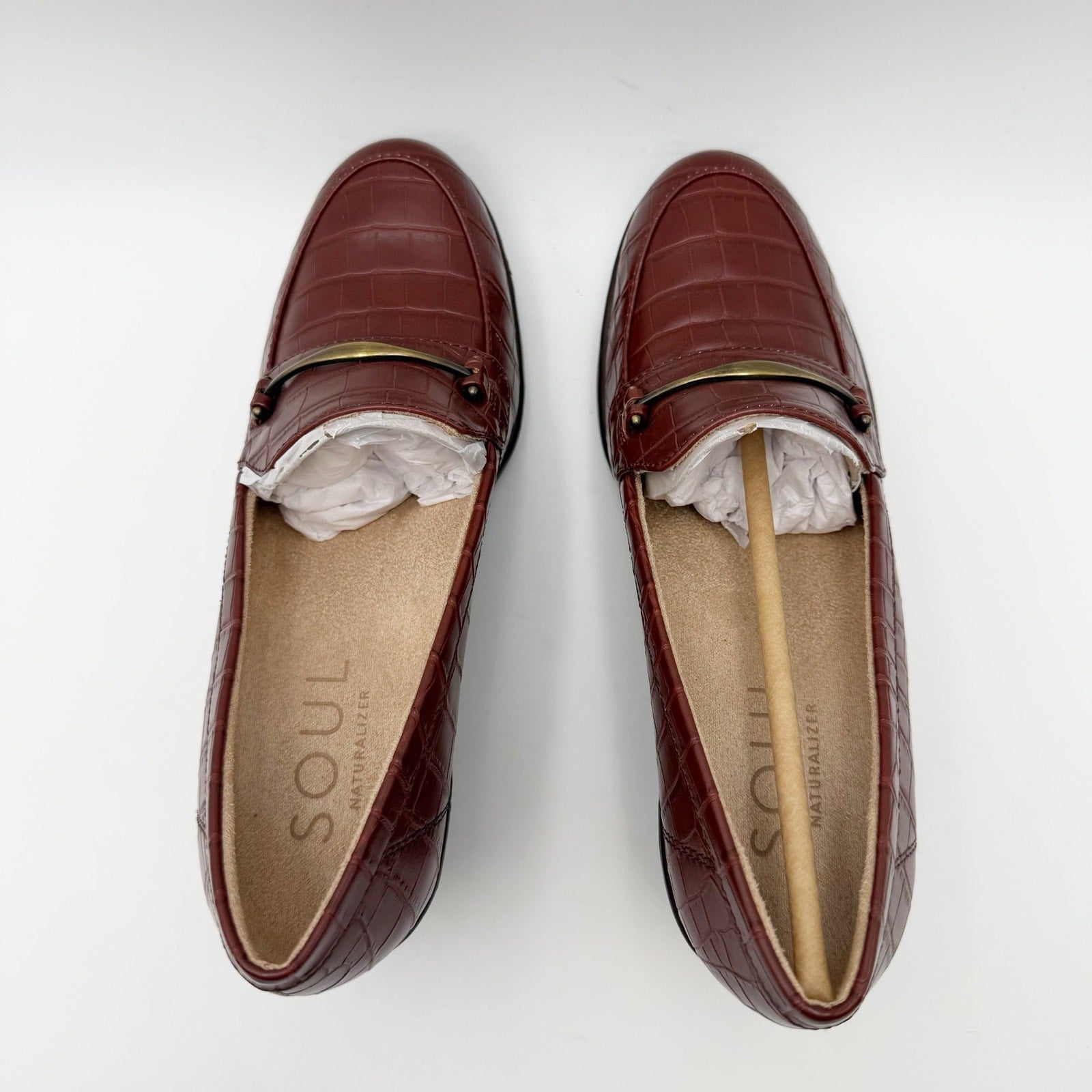 Soul Naturalizer Womens Achieve Wedge Loafers US 6.5 Wide EU 36.5 Brown NIB