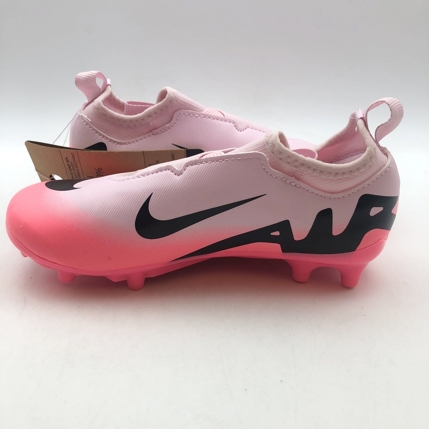 Nike Kids Mercurial Vapor 15 Academy Football Cleats Size 11 Pink Black NWOB