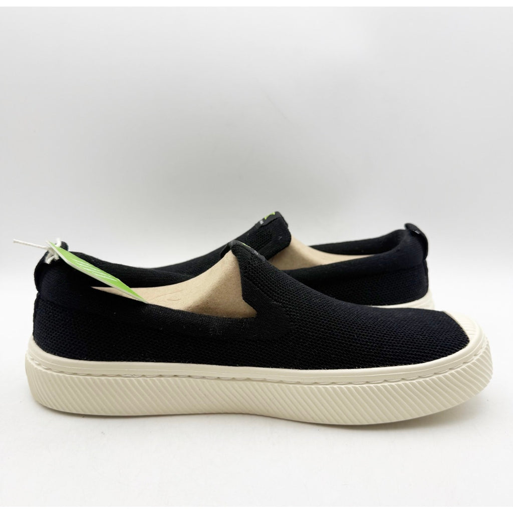 Cariuma IBI Slip On Casual Sneakers Womens 7.5 Black Knit Bamboo NIB