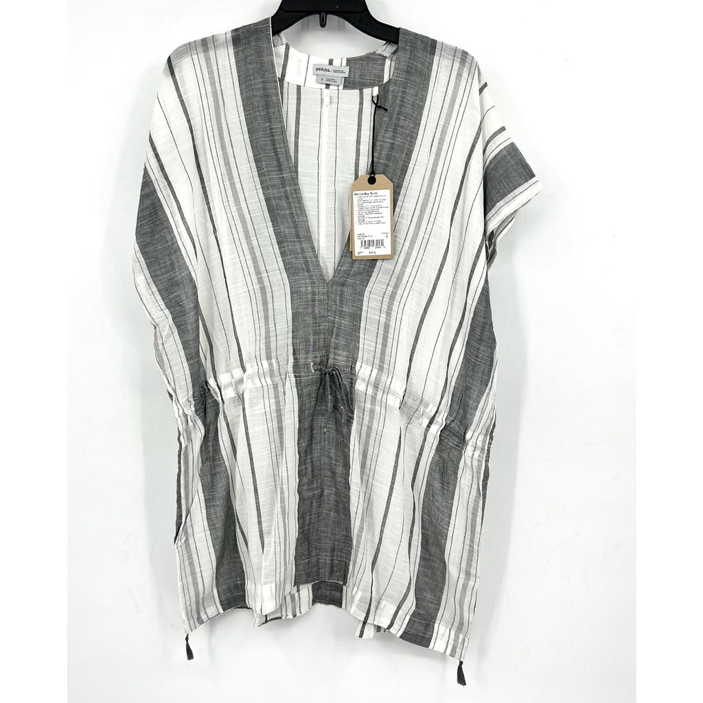 PRANA Women's Marina Bay Tunic Cover Up Small Charcoal Gray Cotton Dress NWT