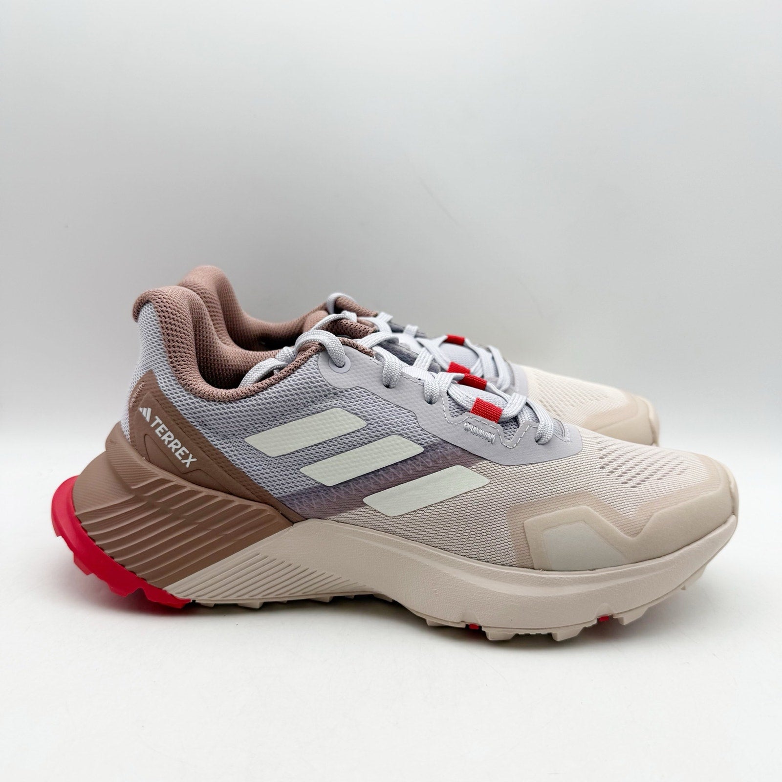 Adidas Womens Terrex Soulstride Trail Running Sneaker US 6 Cream Multicolor NWOB