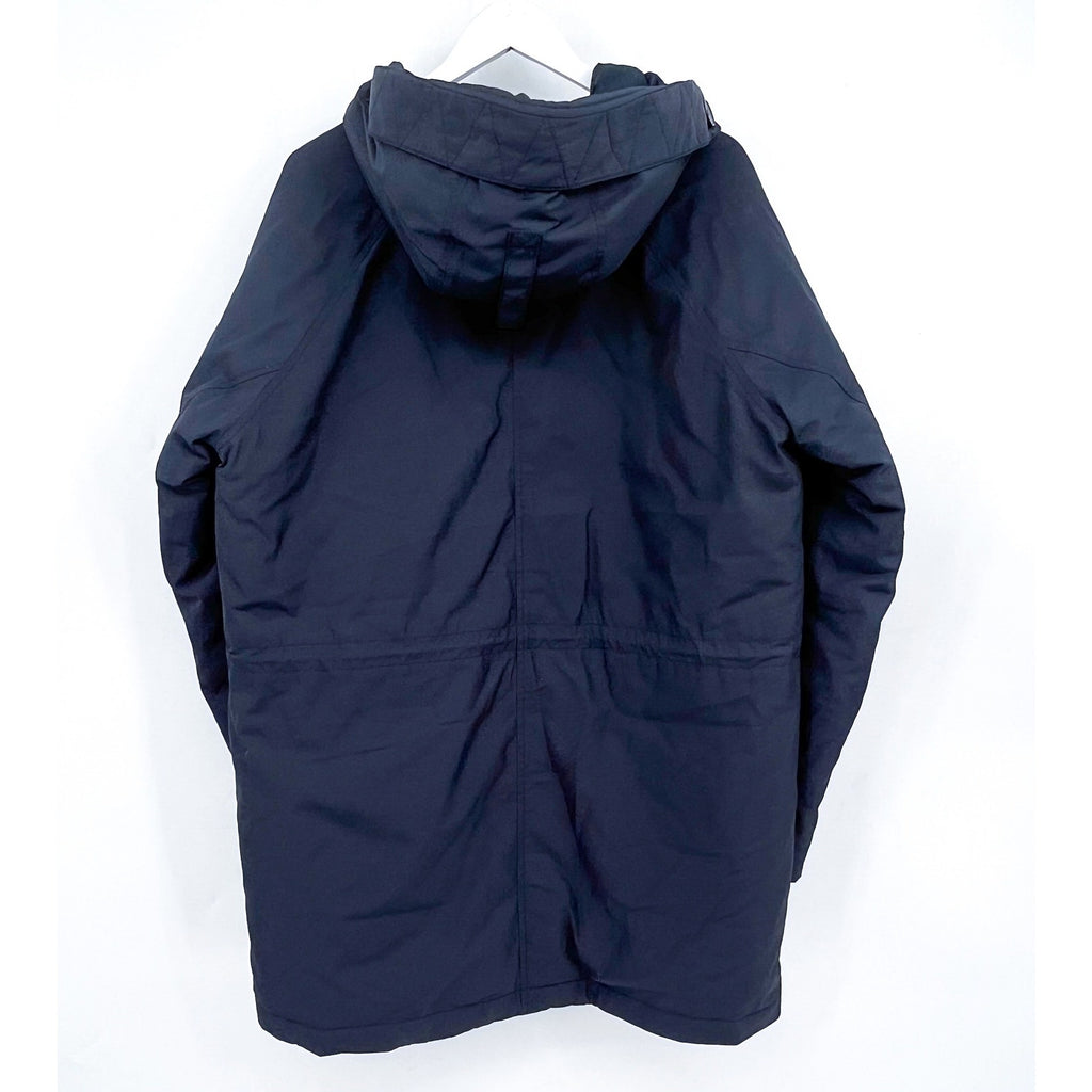 EVERLANE Men's The ReNew Long Parka Jacket Medium Navy Blue Hooded NWOT