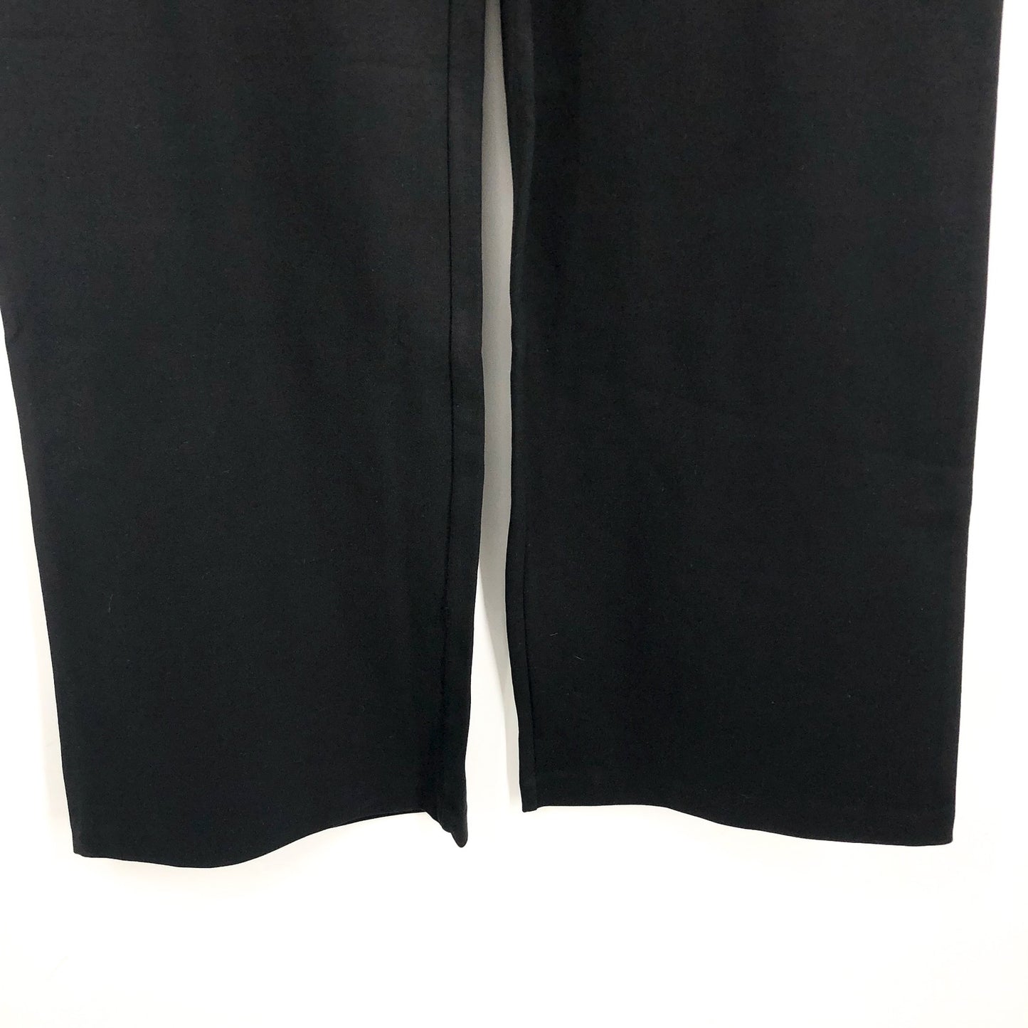 SANCTUARY Womens Runway Ponte Pants XL US 12 Black Pull-On Wide Leg Trouser NWT