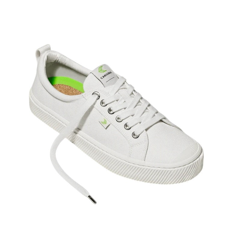 Cariuma Womens OCA Low Sneakers US 7 M EU 38 Off White Canvas NIB